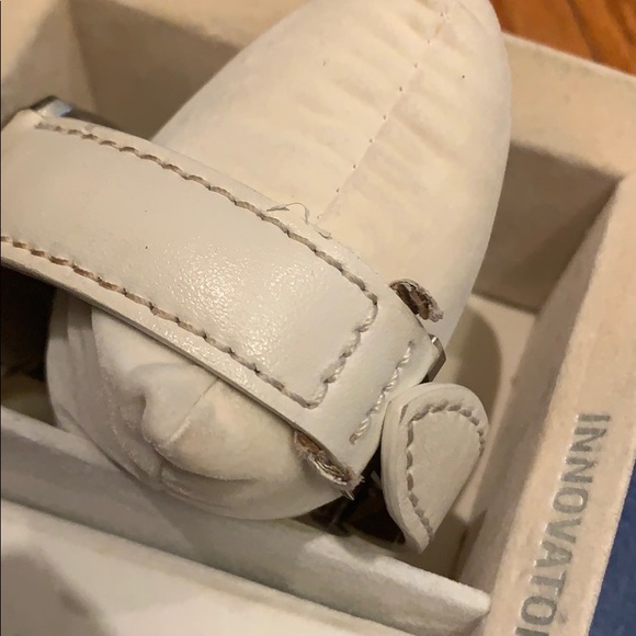 Tissot T touch watch- white leather band main image 8